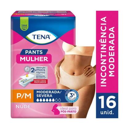 Imagem de Fralda Geriátrica TENA Pants Mulher Rosa P/M Nude 16 Un