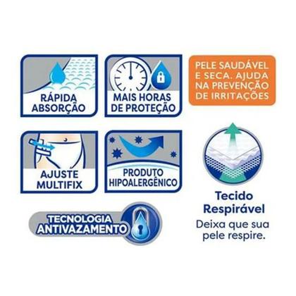 Imagem de Fralda Geriátrica Tena Slip Derma Care Jumbo 1 Pacote C/ 16 Unidades