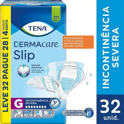 Imagem de Fralda Geriátrica Tena Slip Dermacare G Leve 32 Pague 28 unidades