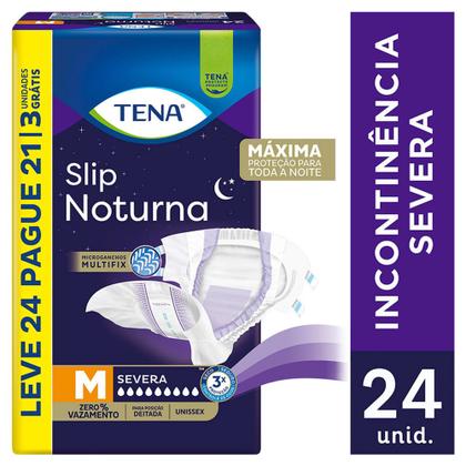 Imagem de Fralda Geriátrica Tena Slip Noturna M Leve 24 Pague 21 unidades