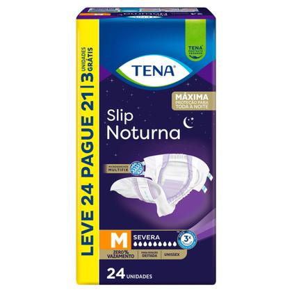 Imagem de Fralda Geriátrica Tena Slip Noturna M Leve 24 Pague 21 unidades