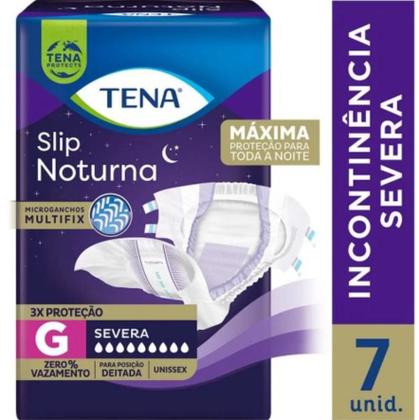 Imagem de Fralda Geriátrica Tena Slip Noturna Tam G 7Un - Essity