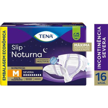 Imagem de Fralda Geriátrica Tena Slip Noturno M com 16 Unidades