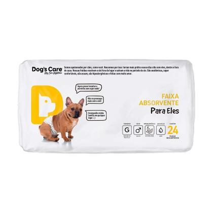 Imagem de Fralda Higiênica Dogs Care Ecofralda para Cães Machos 24 unidades - Tamanho G