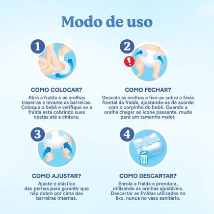Imagem de Fralda Huggies Descartável Rápida Absorção P 46 Unidades
