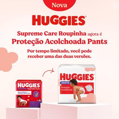 Imagem de Fralda Huggies Pants Roupinha Proteção Acolchoada M 100 Unidades
