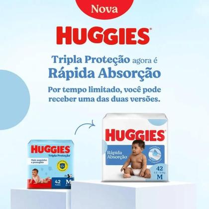 Imagem de Fralda Huggies Rápida Absorção M com 28 unidades