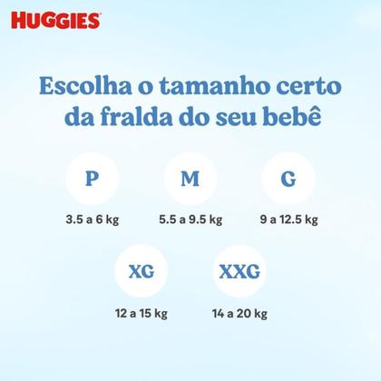 Imagem de Fralda Huggies Rápida Absorção Tamanho G 3 Pacotes