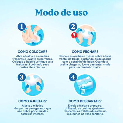 Imagem de Fralda Huggies Rápida Absorção Tamanho G Pacote Hiper 78 Unidades Descartáveis Leve Mais Por Menos