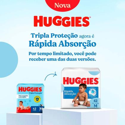 Imagem de Fralda Huggies Rápida Absorção Tamanho G Pacote Hiper 78 Unidades Descartáveis Leve Mais Por Menos