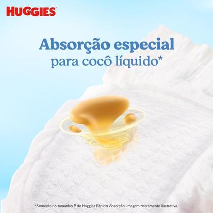 Imagem de Fralda Huggies Rápida Absorção Tamanho P 3 Pacotes