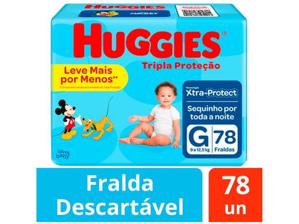 Imagem de Fralda huggies tripla protecao hiper (tamanho a escolher)