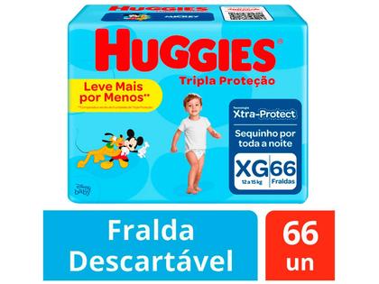 Imagem de Fralda Huggies Tripla Proteção XG 66 Unidades