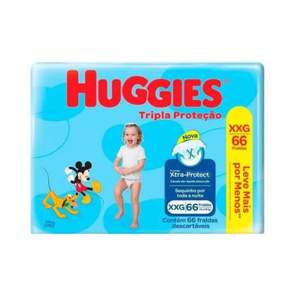 Imagem de Fralda Huggies Tripla Protecao XXG 66 Unidades 