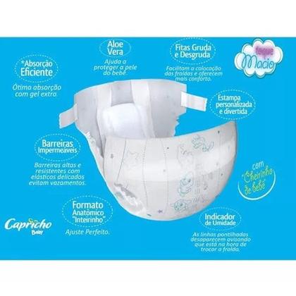 Imagem de Fralda Infantil Capricho Baby XG com 50 unidades