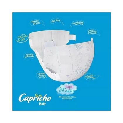 Imagem de Fralda Infantil Capricho Mega Tam G Pacote c/ 72 Fraldas
