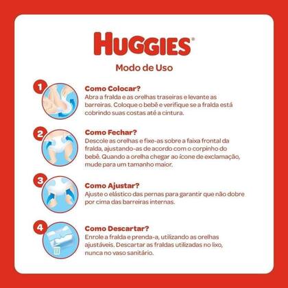 Imagem de Fralda Infantil Huggies Com 32 Tripla Mega Xg
