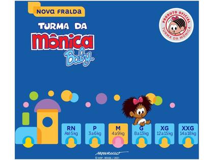 Imagem de Fralda Infantil Turma da Mônica Baby Jumbo Tamanho M 28 Fraldas Descartáveis