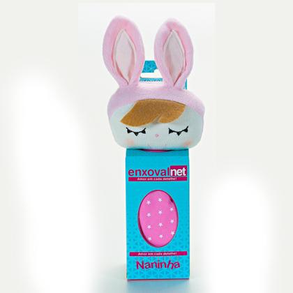 Imagem de Fralda Naninha Bonequinha Metoo Com Prendedor de Chupeta 01 Peça Sono Tranquilo Anti Alérgica