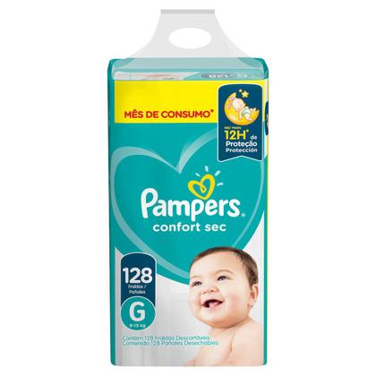 Imagem de Fralda Pampers Confort Sec Jumbo Plus G com 128un