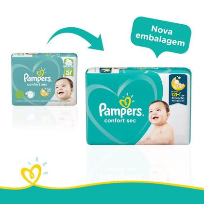 Imagem de Fralda Pampers Confort Sec Pacotão Tamanho G 20 Tiras