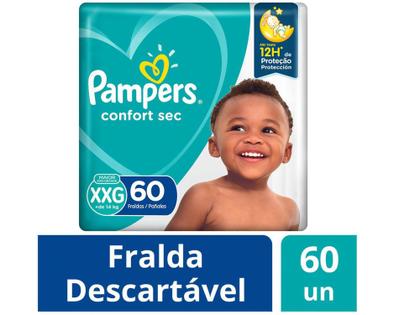 Imagem de Fralda Pampers Confort Sec Tam. XXG +14kg - 60 Unidades