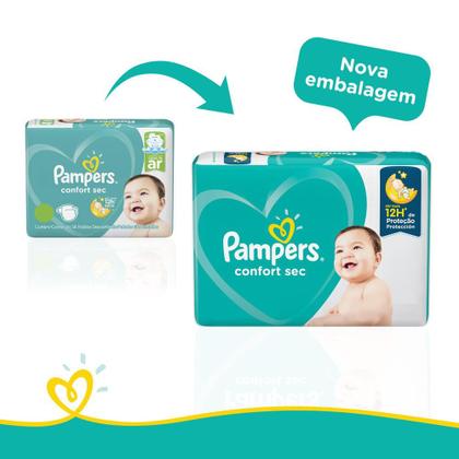 Imagem de Fralda Pampers Confort Sec Tamanho XG com 116 Fraldas Descartáveis