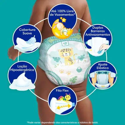 Imagem de Fralda Pampers ConfortSec Tam. M 6 a 10Kg 112 Unidades