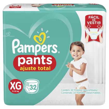 Imagem de Fralda Pampers Pants Ajuste Total Mega Tamanho XG 32 Unidades
