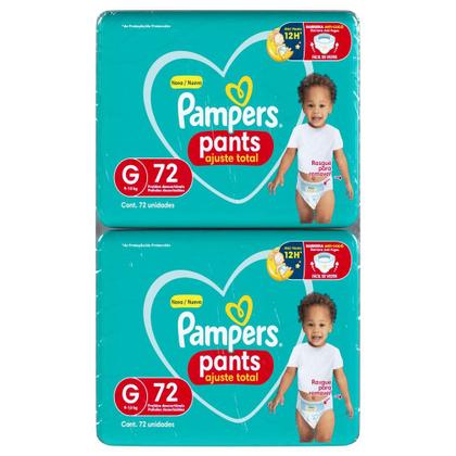Imagem de Fralda Pampers Pants Ajuste Total Tamanho G (9-13Kg) 144 Unidades