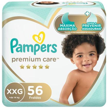 Imagem de Fralda Pampers Premium Care Jumbo Tamanho XXG 168 Unidades