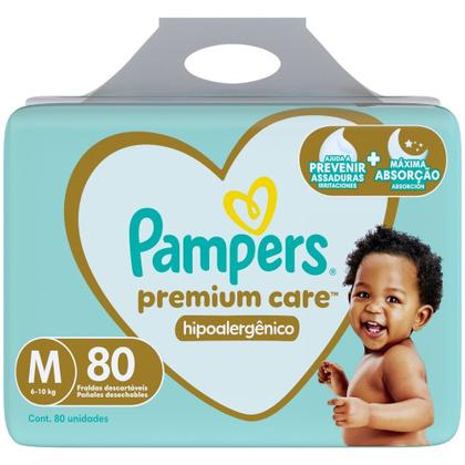 Imagem de Fralda Pampers Premium Care Nova Jumbo Tamanho M 80 Unidades