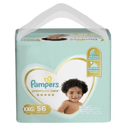 Imagem de Fralda Pampers Premium Care Nova Jumbo Tamanho XXG 56 Unidades