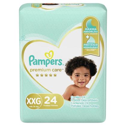 Imagem de Fralda Pampers Premium Care Nova Mega Tamanho XXG 24 Unidades