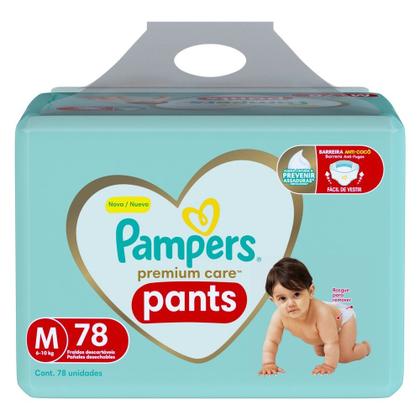 Imagem de Fralda Pampers Premium Care Pants Calça Tam. M 6 a 10kg 78 Unidades