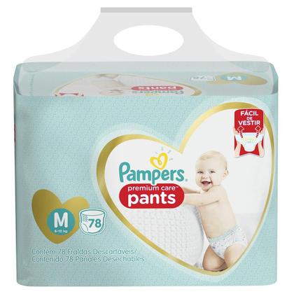 Imagem de Fralda Pampers Premium Care Pants Top Tamanho M 78 unidades