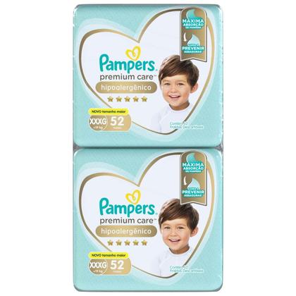 Imagem de Fralda Pampers Premium Care Tamanho XXXG(+19kg) 104  Unidades