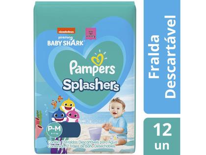 Imagem de Fralda Pampers Splashers P/M 610 kg 12 Unidades