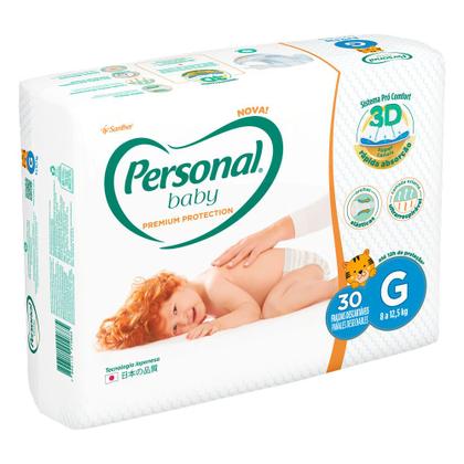 Imagem de Fralda Personal Baby Premium Protection Tamanho G com 30 Unidades