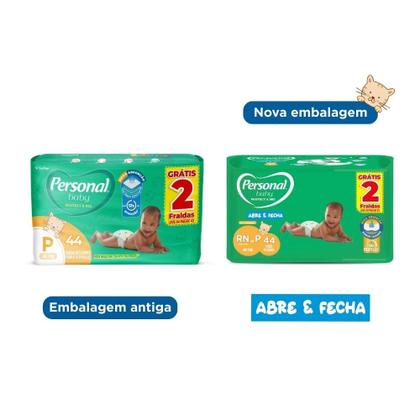 Imagem de Fralda Personal Baby Protect & Sec P 44 Unidades