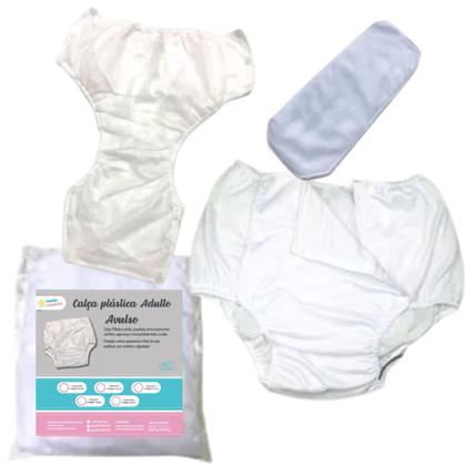 Imagem de Fralda Plastica pra Adulto Reutilizável Avulsa c/ Absorvente