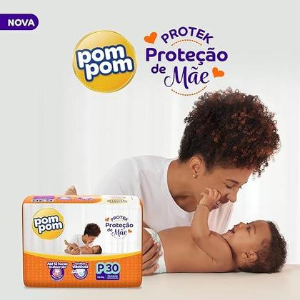 Imagem de Fralda Pom Pom Derma Protek Jumbo P 30 unidades