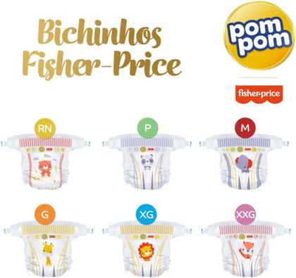 Imagem de Fralda Pom Pom Derma Protek Mega 1 Pacote Tamanho G C/ 42 Unidades