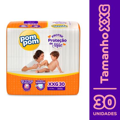 Imagem de Fralda Pom Pom Derma Protek Mega XXG com 30un