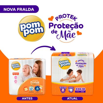 Imagem de Fralda Pom Pom Derma Protek Mega XXG com 30un