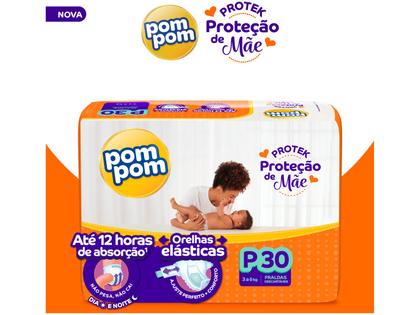 Imagem de Fralda Pom Pom Proteção de Mãe Jumbo P
