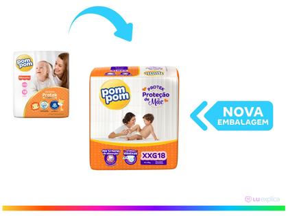 Imagem de Fralda Pom Pom Protek Proteção de Mãe Jumbo