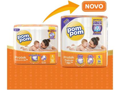 Imagem de Fralda Pom Pom Protek Proteção de Mãe Mega - XG 36 Unidades