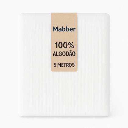 Imagem de Fralda Quadriculada Branca Mabber 5m