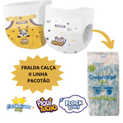 Imagem de Fralda Shortinho Confortfral Pacotão II Linha Estampas Sortidas Todos os Tamanhos